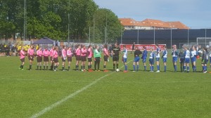 B-Juniorinnen vor einem Spiel